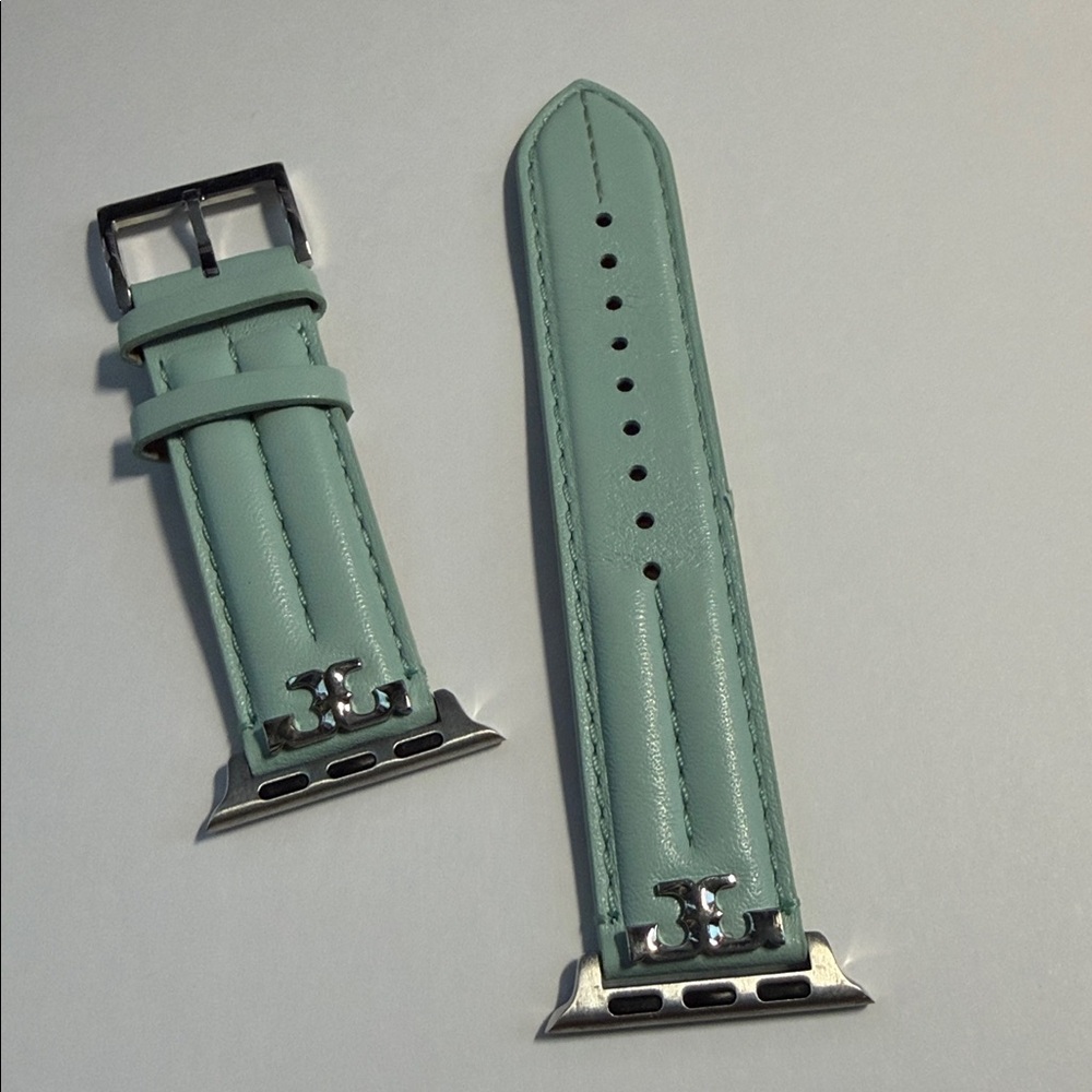 Tory Burch Kira Mint Green Leather Watch Band